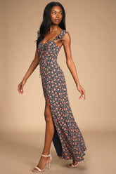 The Way to Love White Ruffled Maxi Dress