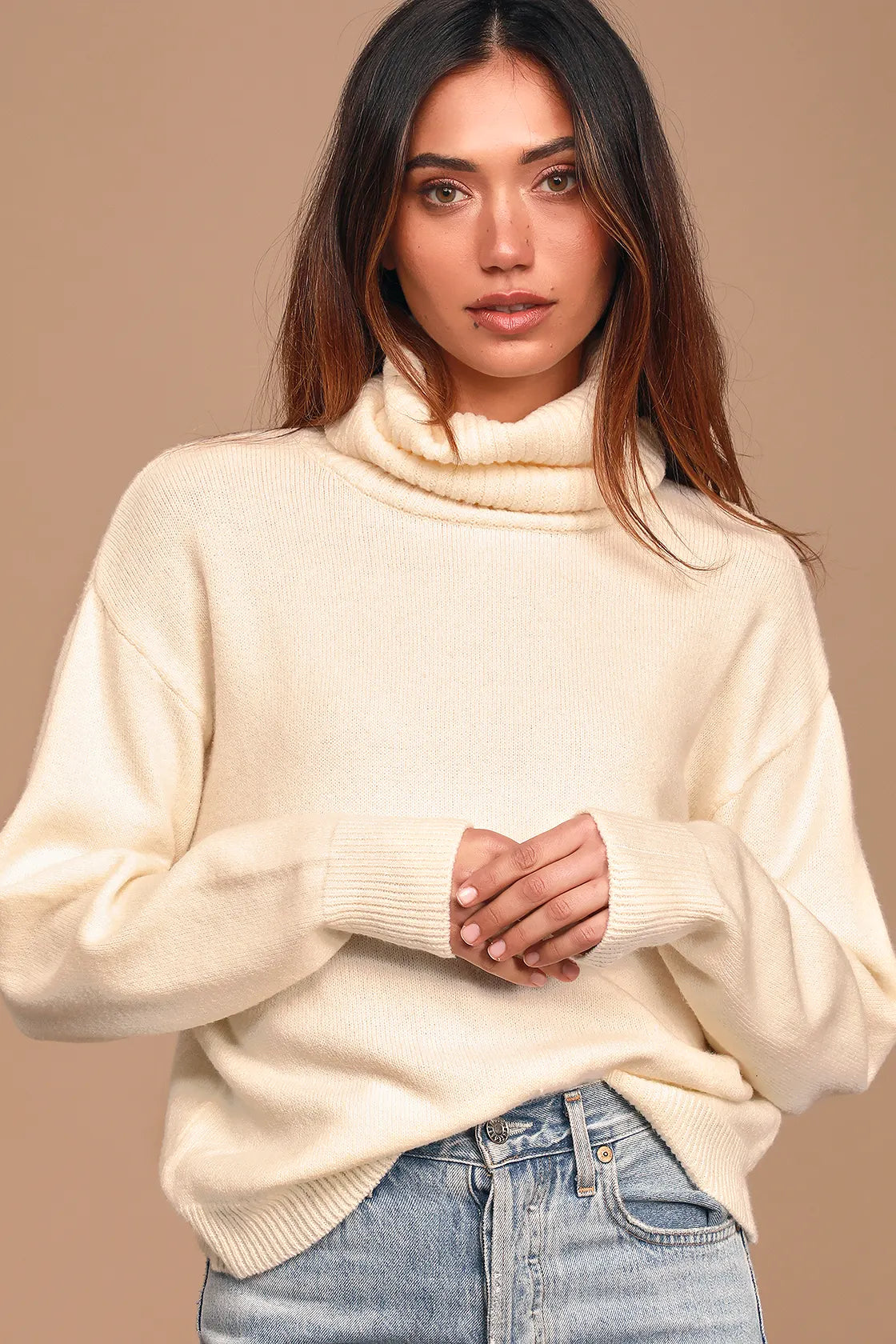 Amazing Memories Berry Red Turtleneck Sweater