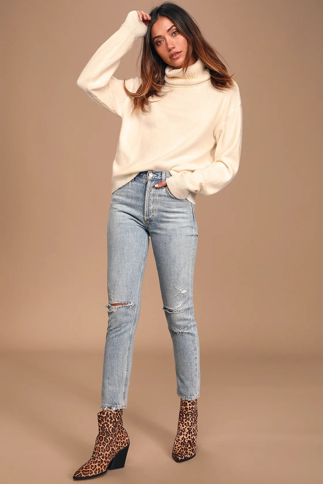Amazing Memories Berry Red Turtleneck Sweater